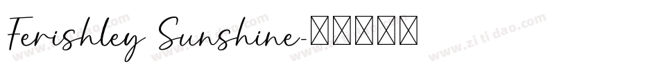 Ferishley Sunshine字体转换